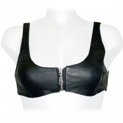 Leather bra top - Off-White - Women